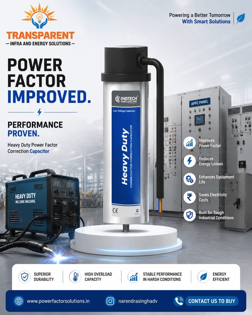 Heavy Duty Capacitor Cylindrical